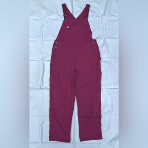 Duluth Trading Co Women's Heirloom Gardening Bibs Overalls RAISIN Burgundy Mx29